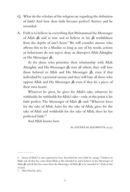 Imam Aḥmad Riḍā Khān: In His Own Words